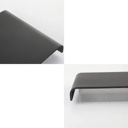 Vista 5 de Joosenhouse Lámparas de pared LED negras para pasillo de 10W, apliques de pared modernos arriba y abajo para peldaños junto a la cama, accesorios