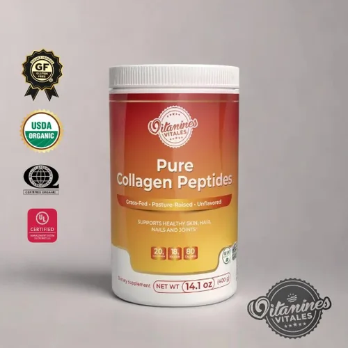 Vista 3 de Péptidos de colágeno puro: polvo de colágeno hidrolizado alimentado con pasto
