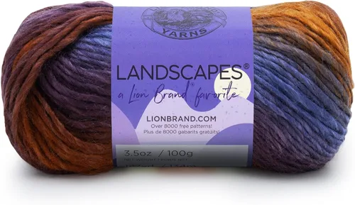 Vista 10 de Lion Brand Yarn - Hilo Landscapes (1 madeja), Desert Spring