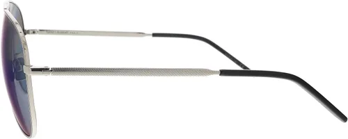 Vista 3 de SAINT LAURENT Gafas de sol unisex Silver Aviator Classic 11 FOLK 003