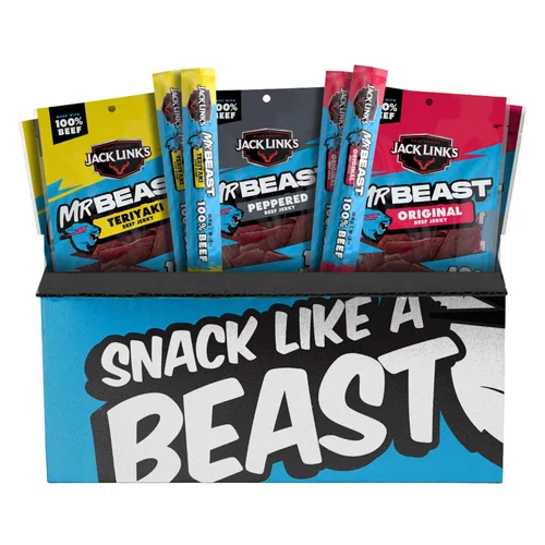 Vista 8 de Jack Link's - Carne vacuna seca, jalapeño, aperitivo picante, 12 g de proteína, 100 calorías, 100% carne vacuna, 94% libre de grasa, sin GMS**