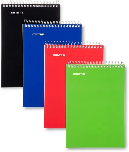 Vista 7 de Mintra Office Cuadernos pequeños en espiral (12 unidades de espiral lateral de 3 x 5, primario), paquete a granel de 12, mini cuadernos de bolsillo