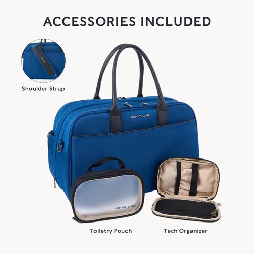 Vista 6 de Nomad Lane Bolsa de viaje para equipaje de mano, maleta duradera y ligera. Bolsa Bento, bolsa de viaje para artículos personales para hombres