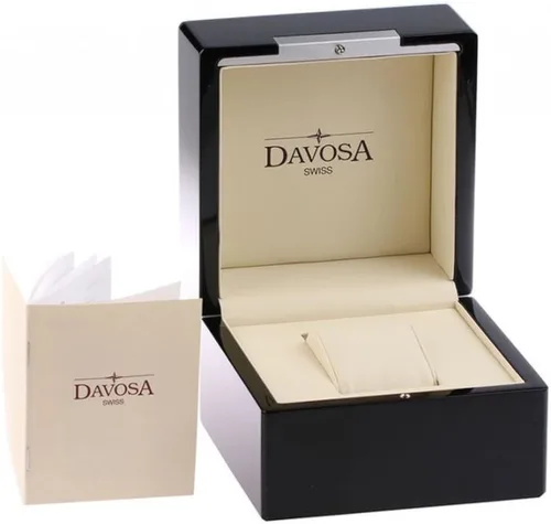 Vista 6 de Davosa Swiss Made - Reloj analógico automático Ternos profesional, correa de muñeca de acero inoxidable, bisel de cerámica premium