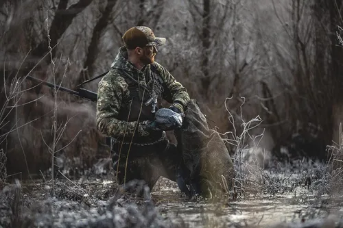 Vista 4 de Cupped Waterfowl Cordón trenzado de llamada para llamadas de pato, cordón de paracaídas duradero ajustable, cordón de llamada de caza, verde/caqui