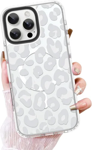 Vista 14 de OOK Funda magnética transparente para iPhone 17, lindo encaje floral negro Encaje Negro Floral
