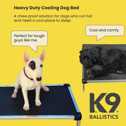 Vista 2 de K9 Ballistics Cama Cot Elevada de Enfriamiento para Exteriores a Prueba de Masticación para Perros Pequeños y Cachorros - Prácticamente