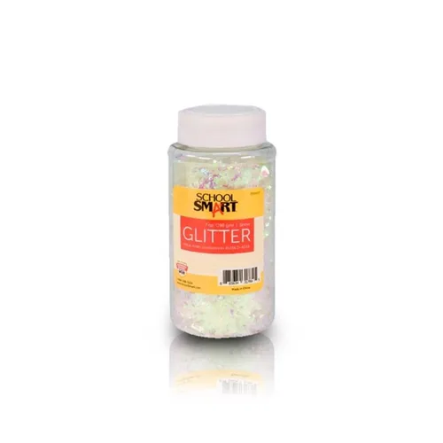 Vista 7 de School Smart Craft Glitter, frasco de 7 onzas, nieve