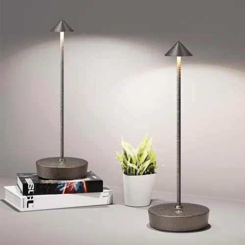 Vista 22 de Lámpara de mesa inalámbrica SHANGCAI recargable 6000mAh batería al aire libre LED luz Outdoor Waterproof Portable 3 Color Touch Dimmable Table