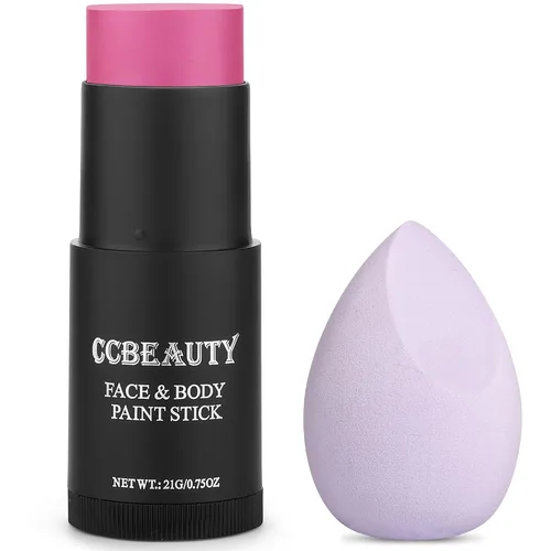 Vista 14 de CCbeauty Pintura facial negra para ojos, kit de pintura facial, maquillaje SFX no tóxico para esqueleto fantasma, disfraz de Halloween, pintura