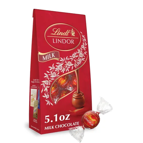Vista 30 de Lindt Lindor - Trufas de chocolate extra oscuro 60 %, caramelo de chocolate negro con centro de trufa suave y derretida, ideal para regalar, 5.1