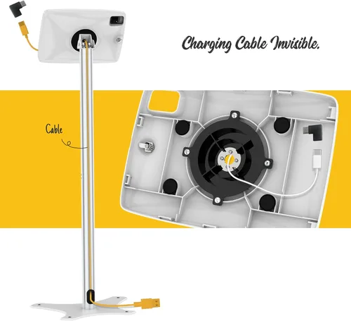 Vista 6 de Soporte de suelo para tablet antirrobo ajustable – Compatible con iPad 10.9 pulgadas, Pro 11" 1 2 3 4, Air 4 5, Air 11" (M2/M3/M4), iPad 11" (A16)