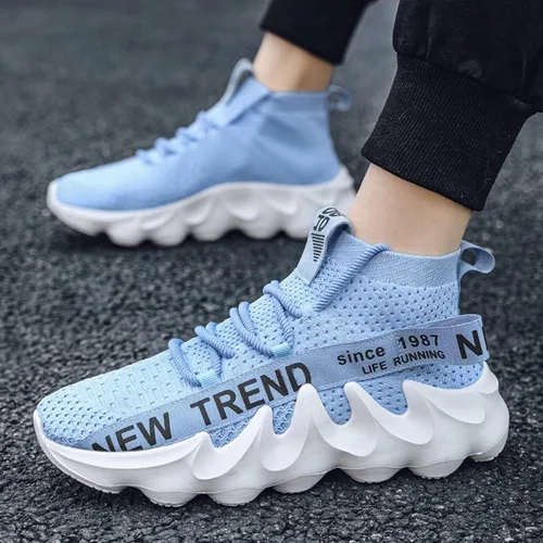 Vista 3 de GSIGUL Tenis de correr para hombre, zapatos deportivos ligeros para caminar, zapatos casuales al aire libre