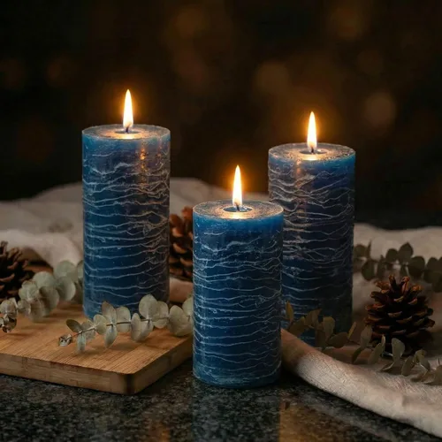 Vista 34 de Richland® Juego de 20 velas de pilar de 2 x 3 pulgadas, color marfil sin perfume
