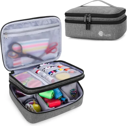 Vista 13 de Luxja - Organizador de accesorios de costura., Nylon, Azul oscuro, M