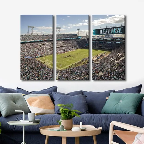 Vista 74 de Lincoln - Lienzo decorativo para pared, diseño de campo financiero de Filadelfia, paisaje de estadio de fútbol de Filadelfia, decoración de pared