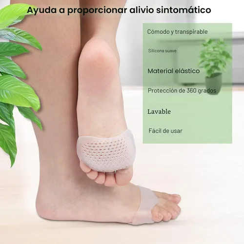 Vista 3 de Almohadillas metatarsianas, paquete de 12 cojines de bola de pies para mujeres y hombres, almohadillas de gel suave para aliviar el dolor