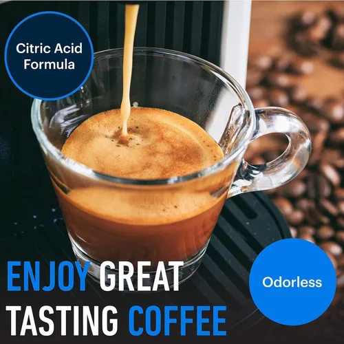 Vista 5 de Essential Values solución descalcificadora para máquinas Keurig, Delonghi, Saeco, Gaggia, Nespresso y todas las de uso único, de café y espresso