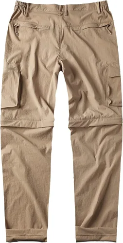 Vista 2 de Gash Hao Pantalones convertibles de senderismo para hombre, impermeables, de secado rápido, con cremallera, ligeros, para pesca