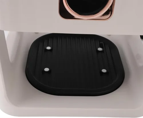 Vista 8 de Freidora de aire inteligente con ventana visual, capacidad de 6 L, control de temperatura, blanco, para comidas, freír, asar, recalentar