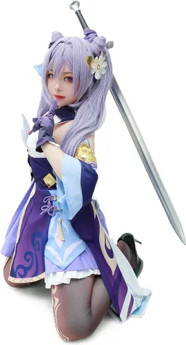 Vista 5 de DAZCOS Disfraz de cosplay de Naganohara Yoimiya para mujer para Halloween