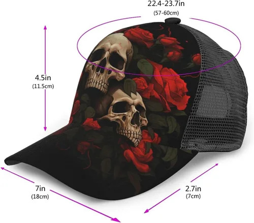 Vista 2 de Gorra de béisbol Gorra de camionero Gorra táctica para operador al aire libre, sombreros de sol de malla transpirable con ala curvada
