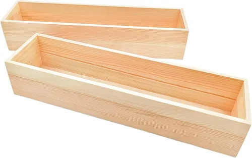 Vista 14 de Anktily 4 Pack Cajas Organizadoras de Almacenamiento de Madera para Manualidades Sin Acabar, Caja de Madera Cuadrada Pequeña de 3 x 3 x 1.6