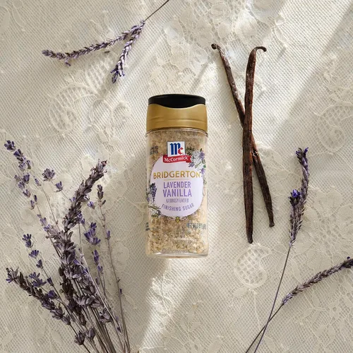 Vista 9 de McCormick Bridgerton - Azúcar de acabado, vainilla de lavanda, edición limitada, notas florales de lavanda, sabor a vainilla suave, para pasteles