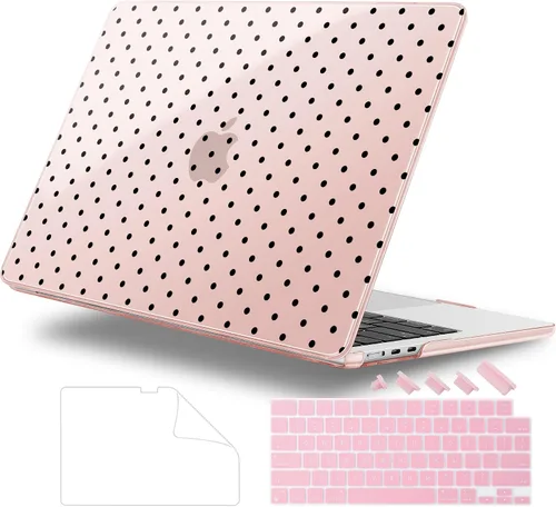 Vista 30 de Funda para MacBook Air de 15 Pulgadas 2025 2024 2023 Versión M4 A3241 M3 A3114 M2 A2941, Carcasa Rígida con Protector de Pantalla y Cubierta de Arte