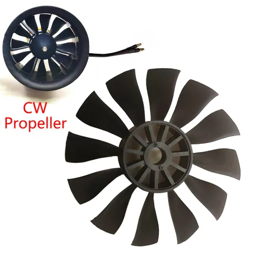 Vista 2 de CW 1.969 in Ventilador conducido 5000KV Motor 12-Blade CW Positivo 1.969 in EDF Ventilador para avión RC Ventilador conducido EDF Jet Aircraft