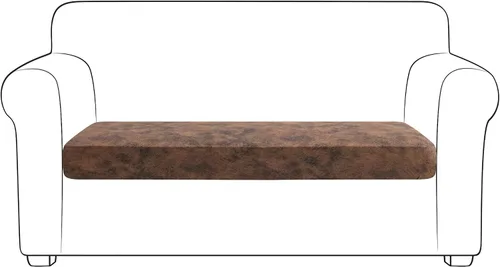 Vista 14 de Yates Home Funda de cojín de piel sintética para sofá, impermeable, elástica, para asiento de caravana, sofá biplaza, protector de muebles, funda