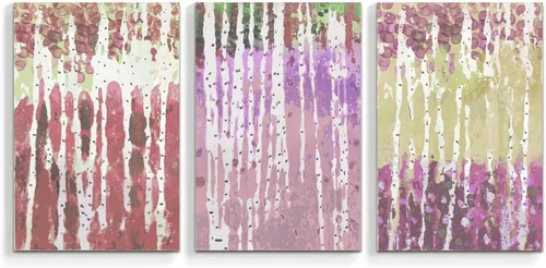 Vista 21 de wall26 3 Panel Canvas Wall Art Silver Birch Pictures Home Wall Decorations for Bedroom Living Room Paintings Canvas Prints Framed - 16"x24" x 3