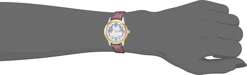 Vista 2 de Disney Minnie Mouse - Reloj analógico de cuarzo para adultos, Morado