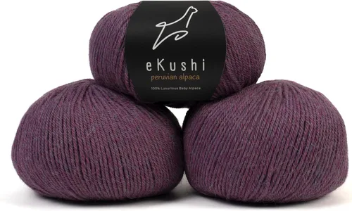 Vista 71 de 100% Hilo de Alpaca Baby para Tejer y Ganchillo - 1 Cono de Hilo Premium DK - Ligero, Hipoalergénico y Térmico Hecho en Perú - Ideal para Proyectos