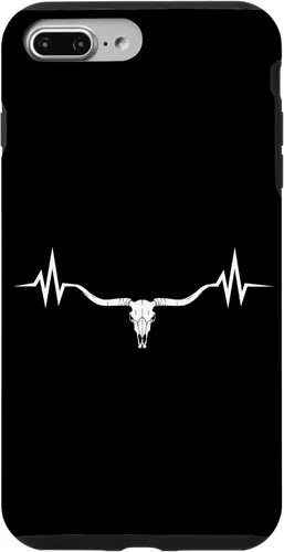 Vista 12 de Vintage Texas Longhorn Rancher Heartbeat Pulse Cattle Farmer Case for iPhone 17