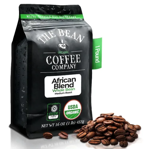 Vista 32 de The Bean Organic Coffee Company Aloha Bean (avellana hawaiana), tostado medio, café en grano entero, bolsas de 16 onzas (paquete de 2)