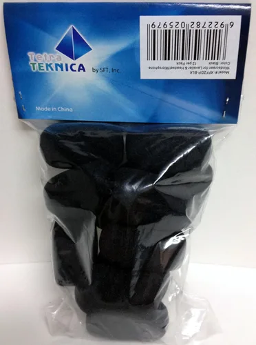 Vista 4 de XFFZDP-BLK - Parabrisas para micrófono de solapa y auriculares, color negro, paquete de una docena