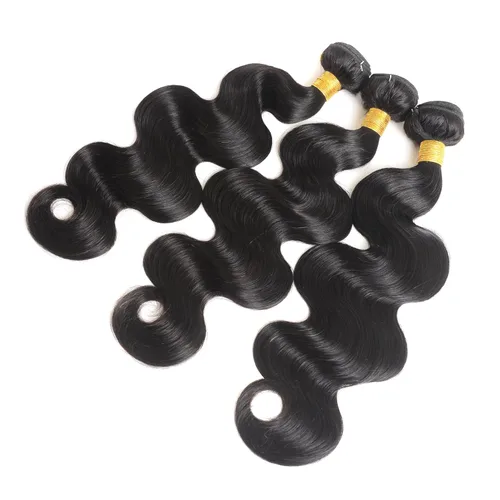 Vista 5 de 3 manojos de cabello humano 12A, ondulado, 100% sin procesar, cabello humano virgen brasileño de tejido rápido (14, 16, 18 pulgadas)