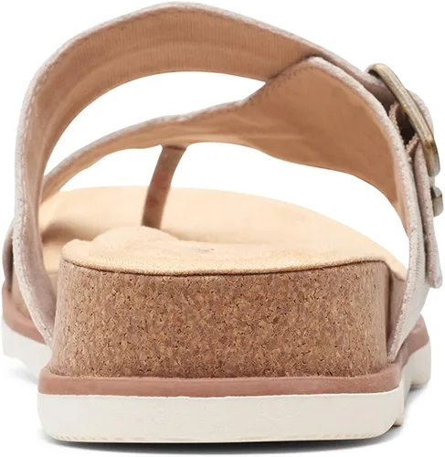 Vista 3 de Clarks Sandalias planas Brynn Madi para mujer, Negro