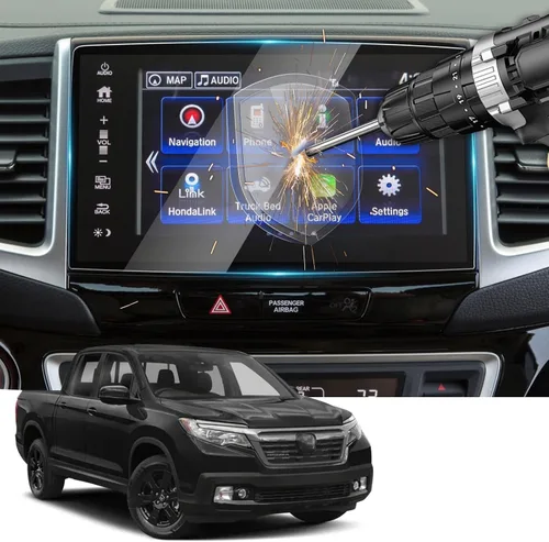 Vista 2 de Protector de pantalla de vidrio templado HD de 8 pulgadas Ridgeline 2020 para Ridgeline RT RTS Sport RTL RTL-T RTL-E de 8 pulgadas, protector