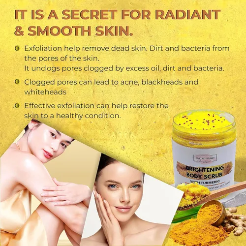 Vista 6 de Exfoliante de cúrcuma iluminadora para manchas oscuras