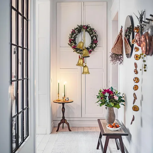 Vista 5 de Campana de vaca para decoración de Navidad, campanas doradas para árbol de Navidad, campanas decorativas, regalos de Navidad