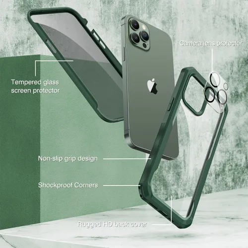 Vista 402 de CENHUFO Funda de privacidad para iPhone 11 Pro, funda de cuerpo completo con protector de pantalla de privacidad de vidrio templado 9H integrado