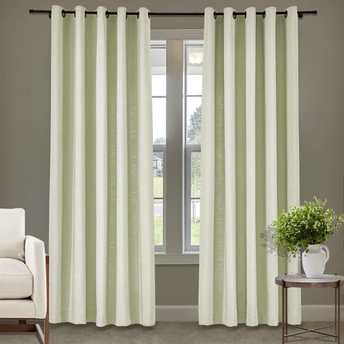 Vista 53 de Frelement Cortinas de lino de lino de bronce con ojales para interiores, tratamiento de ventanas para sala de estar, dormitorio, habitación
