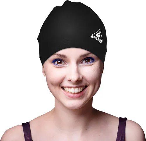 Vista 4 de Water Gear Synthetic Fiber Swim Cap - Comfortable and Durable Swimming Cap - Keeps Short or Long Hair Dry