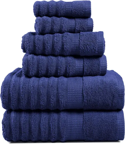 Vista 16 de Lane Linen Juego de toallas de baño de 100% algodón - Producido de manera sostenible, 18 piezas para el baño - 6 toallas de mano, 8 toallitas, 4