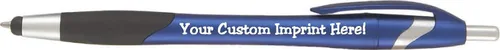 Vista 6 de ExpressDesigns™ - Bolígrafo personalizado con lápiz capacitivo - The Glide Click action Custom - Tinta de escritura negra - Bolígrafos con nombre
