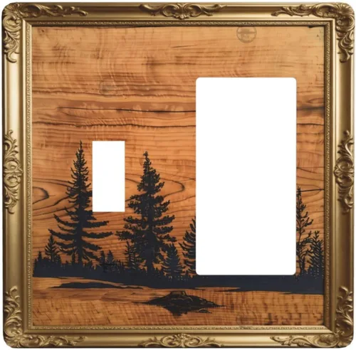 Vista 85 de Cubiertas de Interruptor de Luz Artísticas Decorativas Boho Figura Abstracta Interruptor de Pared Único Placa de Interruptor Decorativo Placa