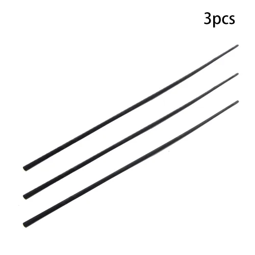 Vista 2 de Othmro 3 barras redondas de plástico de PVC de 0.472 in de diámetro exterior de 3.3 ft de longitud, varillas de plástico redondas de plástico