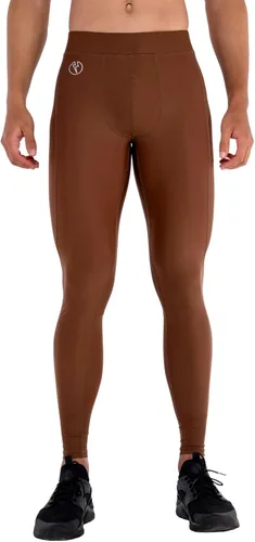 Vista 9 de Kapow Meggings Leggings de compresión para hombre con bolsillos y almohadilla Azul (Admiral Blue)